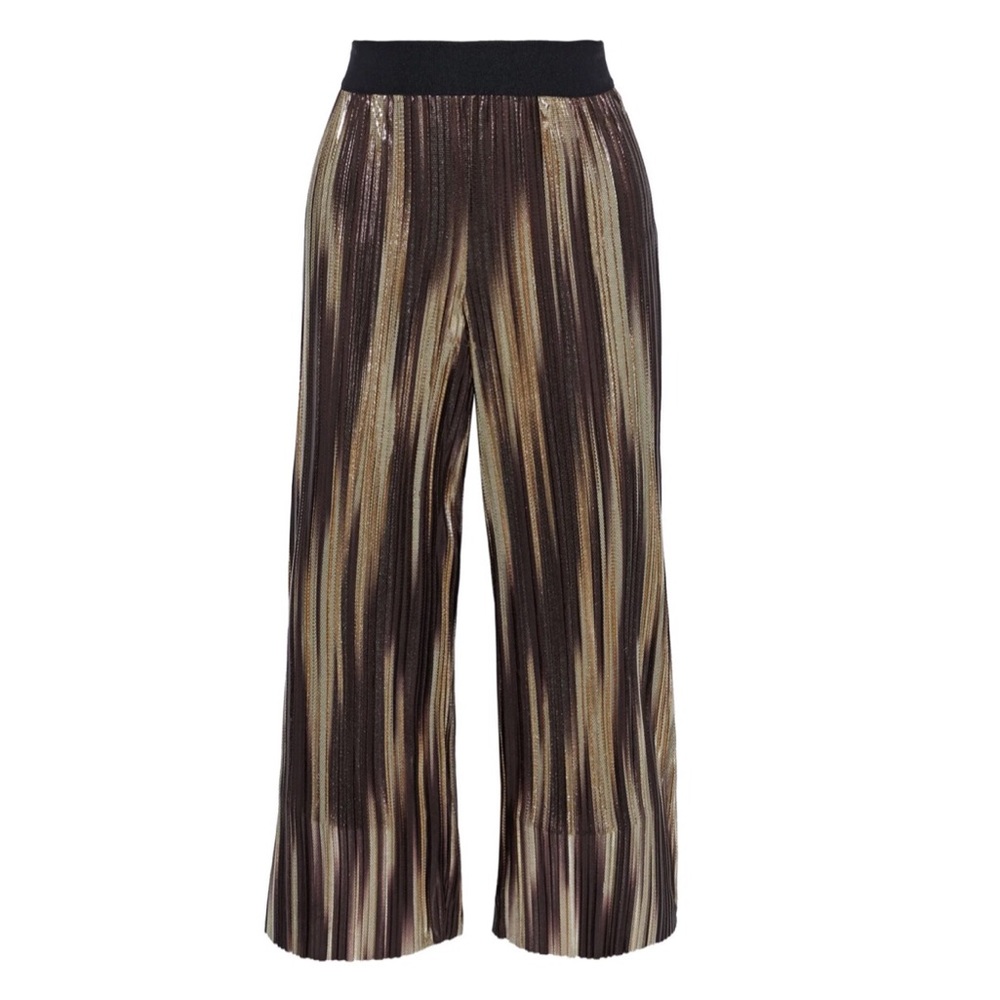 ALICE + OLIVIA Elba cropped printed wide-leg pants